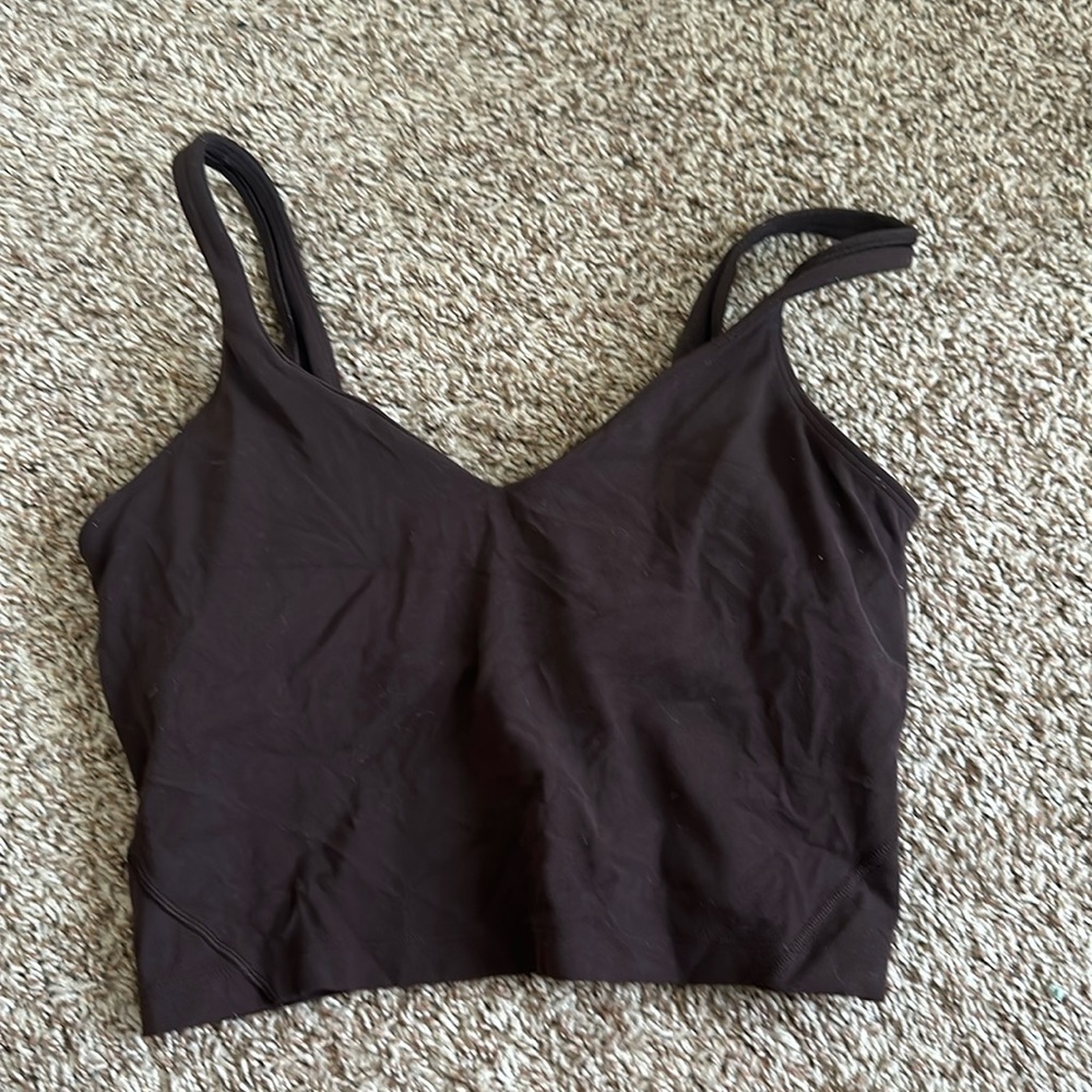 Lululemon brown align tank size 10